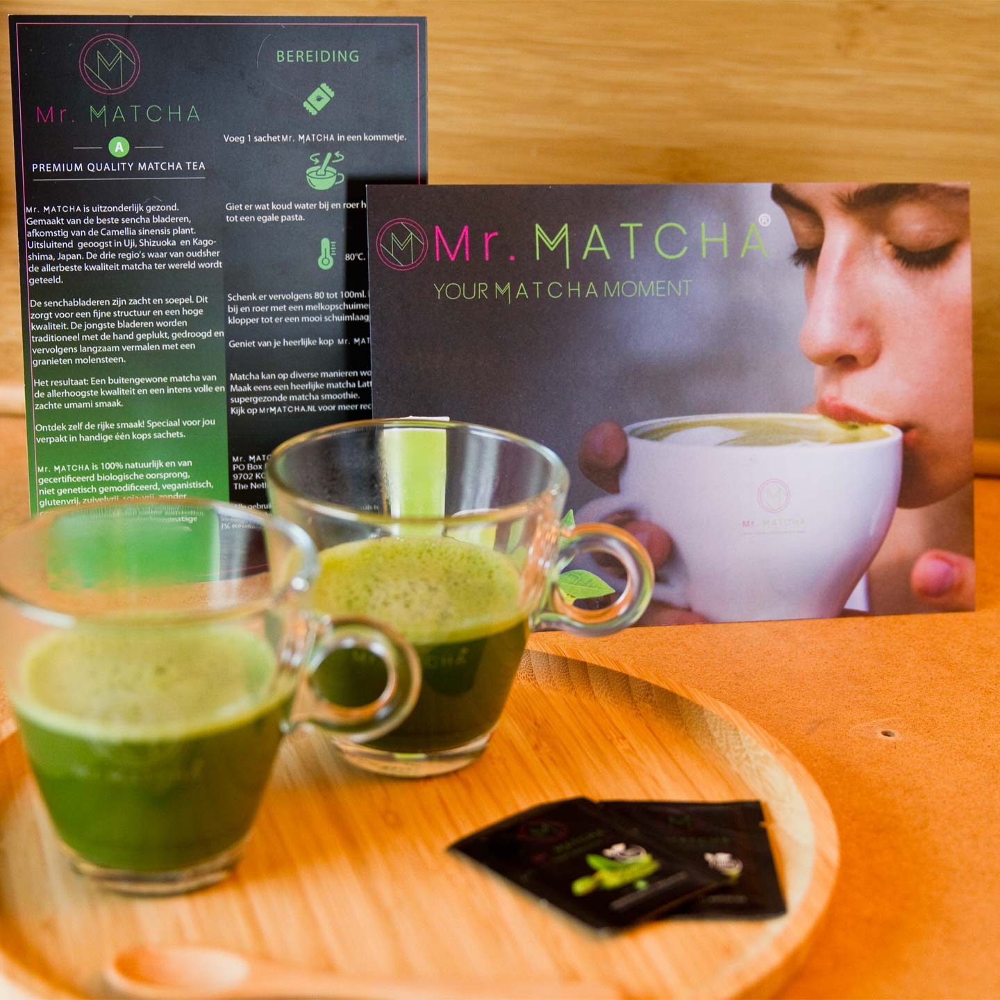 Mr MATCHA proefpakkket met 2 sachets matcha