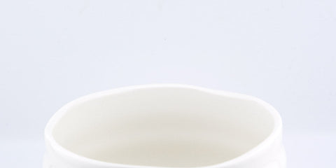 Witte Keramische Matcha Kom – Handgemaakt