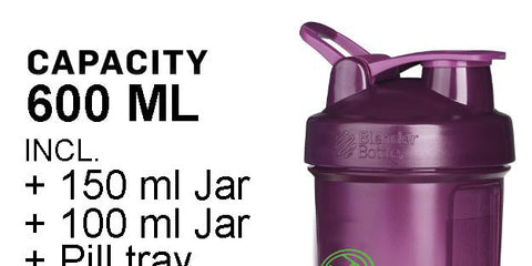 Blender Bottle – 600 ml Shaker Lekvrije shakebeker met blenderbal
